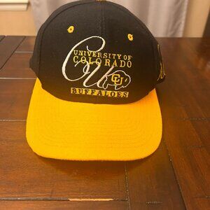 Vintage 90's Colorado Buffaloes Signatures Snapback College Hat CU Boulder Ca
